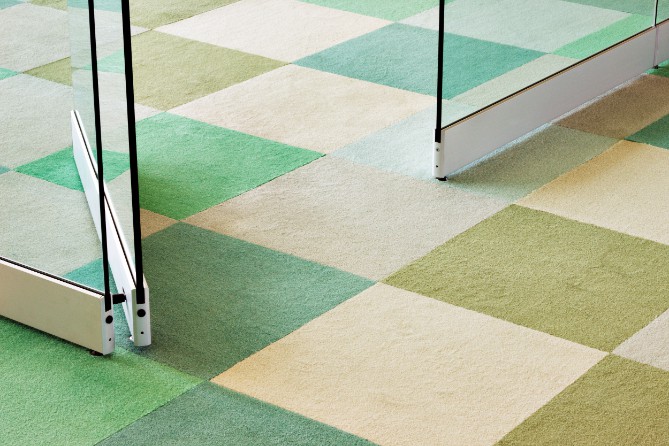 Slijtvast tapijt voor kantoorgebouwen
