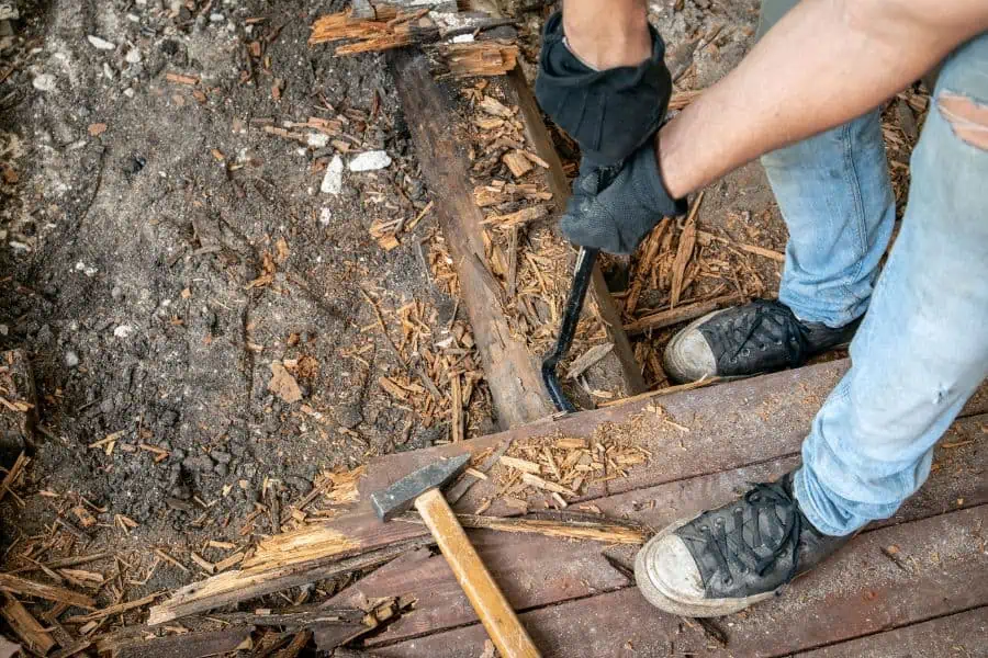Houten vloer vervangen